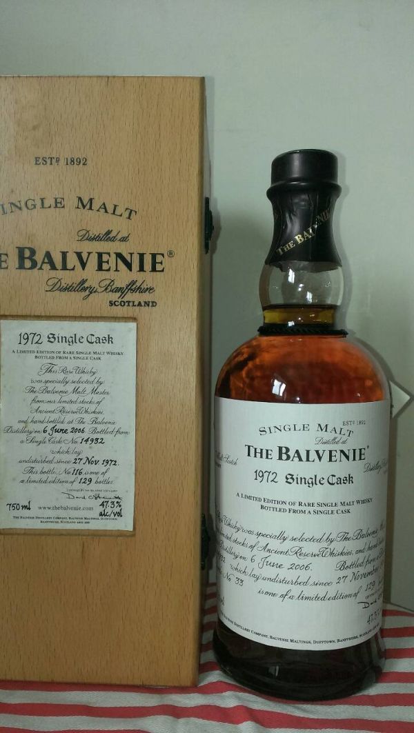 BALVENIE 1972 34y 佰利名純麥威士忌 cask#14932 限量129瓶