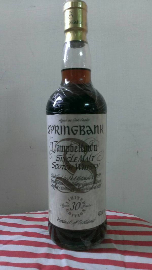 SPRINGBANK 30y 雲頂純麥威士忌 無木箱