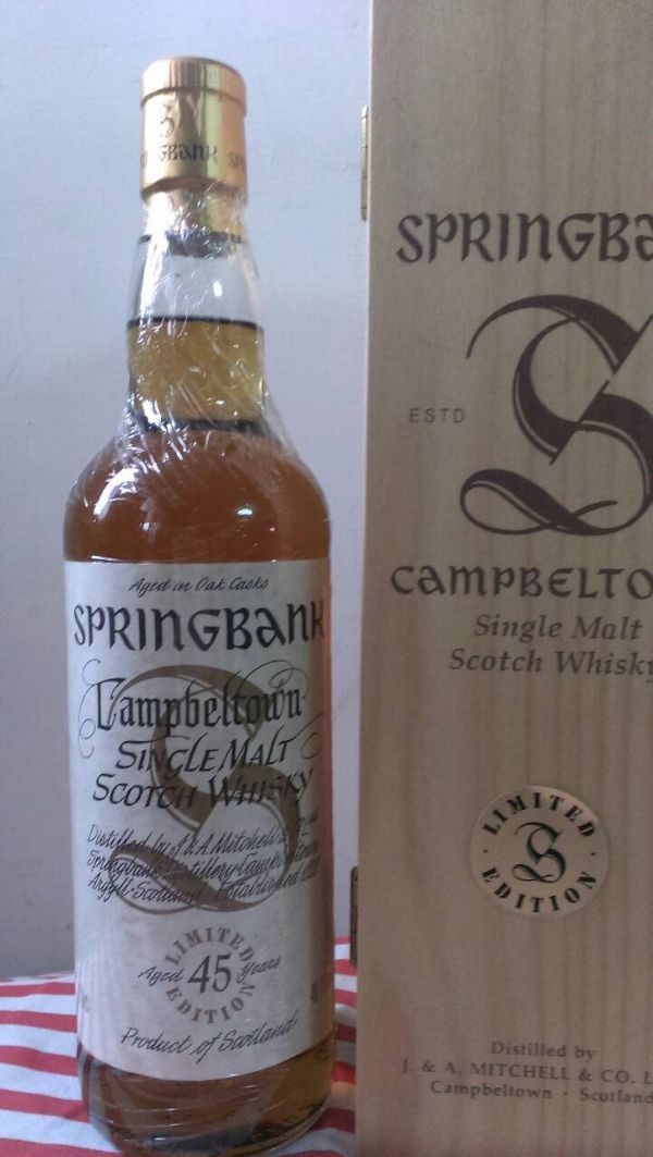 SPRINGBANK 45y 雲頂純麥威士忌  木箱