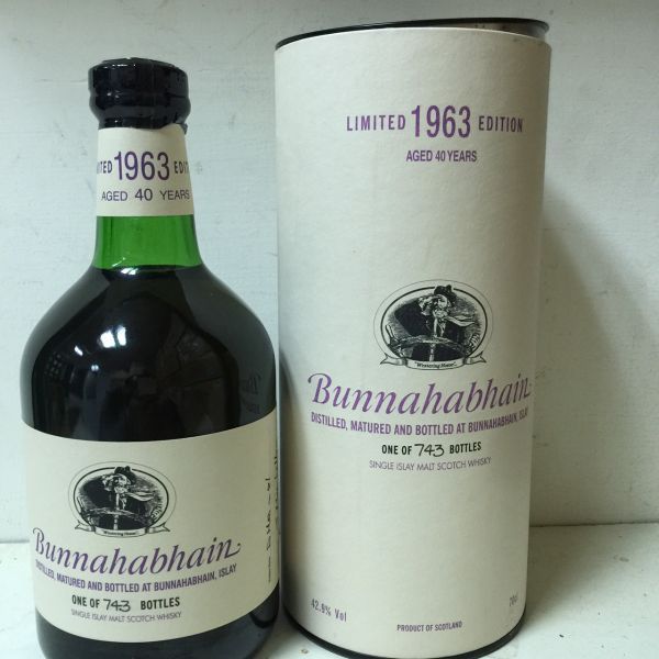 BUNNAHABHAIN 40Y 限量743瓶布納哈本威士忌